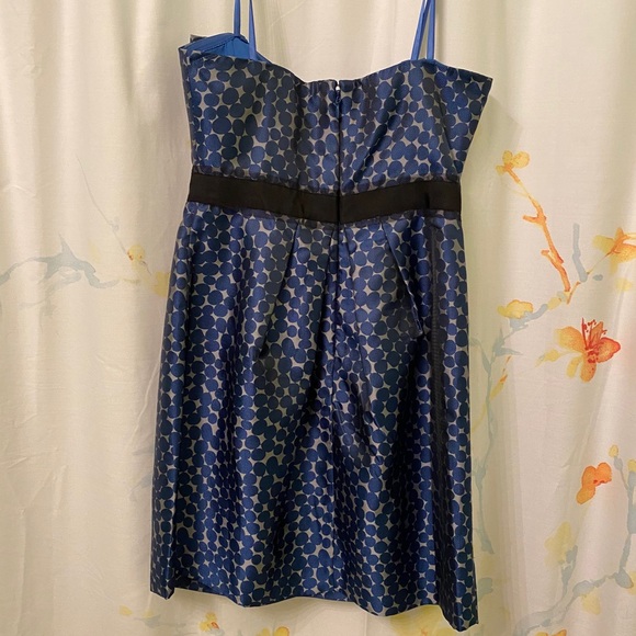 BCBG MaxAzria Blue Polka Dot Holiday Dress-Final Price - Picture 10 of 10
